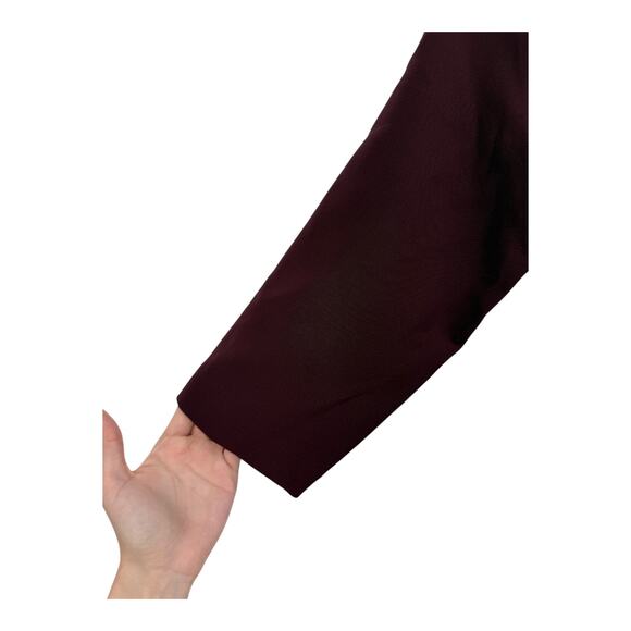 Kay Unger dress Izzy off the shoulder Midi burgundy size 12 - Picture 3 of 7